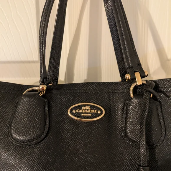 Coach Black Leather Bag - Picture 2 of 9